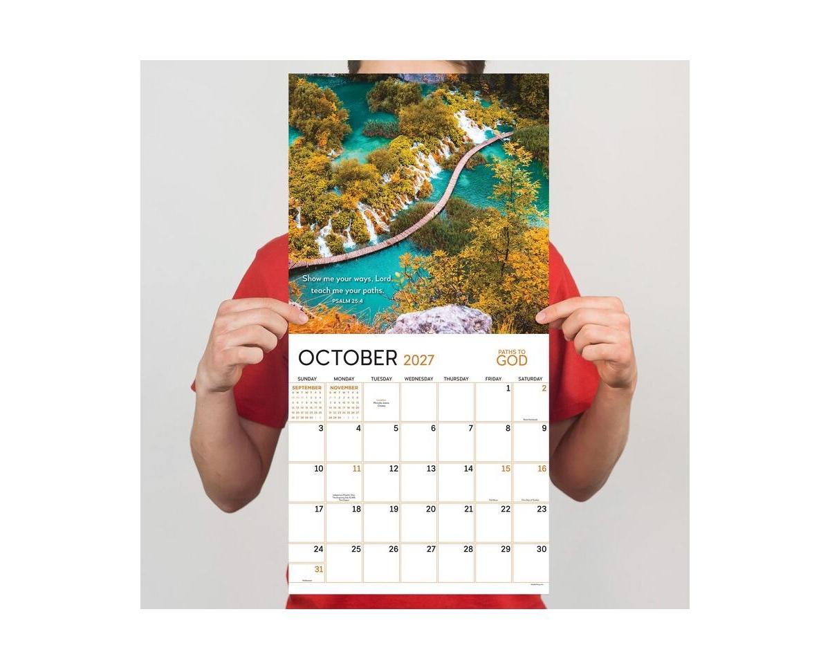 Tf Publishing Paper Goods 2027 Paths to God Wall Calendar