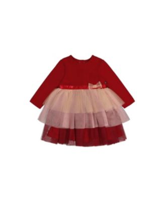 Baby Girls (3M-24M) Bi-Material Glitter Skirt Dress