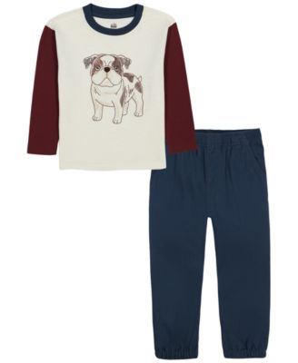 Toddler Boys' 2T-5T Long-Sleeve T-Shirt and Pants, 2-Piece Set