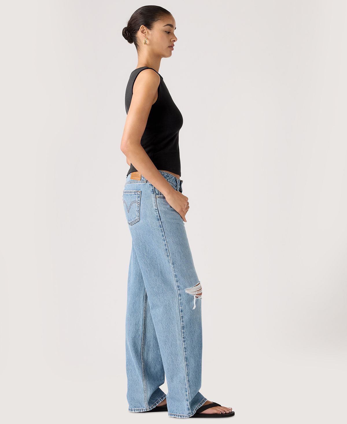 Levi's® Premium Women's Low Loose Straight-Leg Jeans view 3 — MAYCSS fashion products