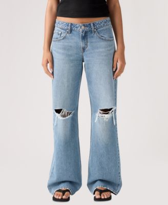 Premium Women's Low Loose Straight-Leg Jeans