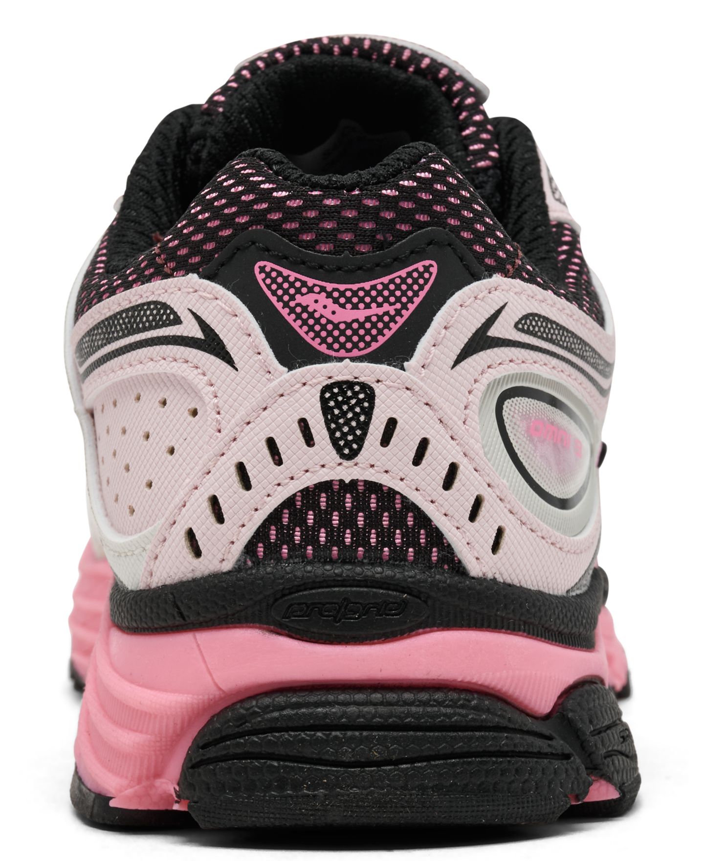 Детские кроссовки Saucony Big Kids Omni 9 Running, цвет: Чёрный / Лососевый — фото 4