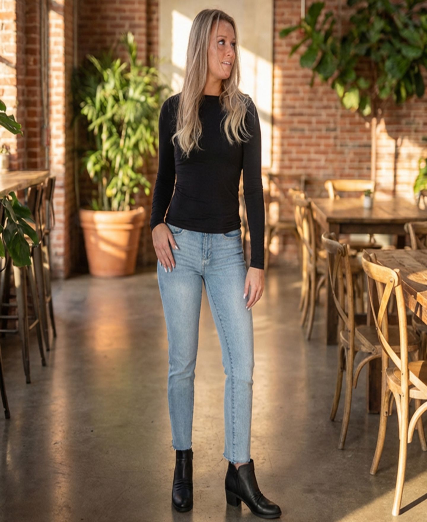 Женские ботинки Easy Street Berwick Ankle Booties, цвет: Чёрный матовый — фото 7