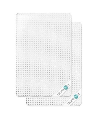 46" x 60" Office Chair Mat for Low Pile Carpet (2 Pack), Clear Heavy Duty Non-Slip Thick Desk Chair Floor Protector for Home and Office