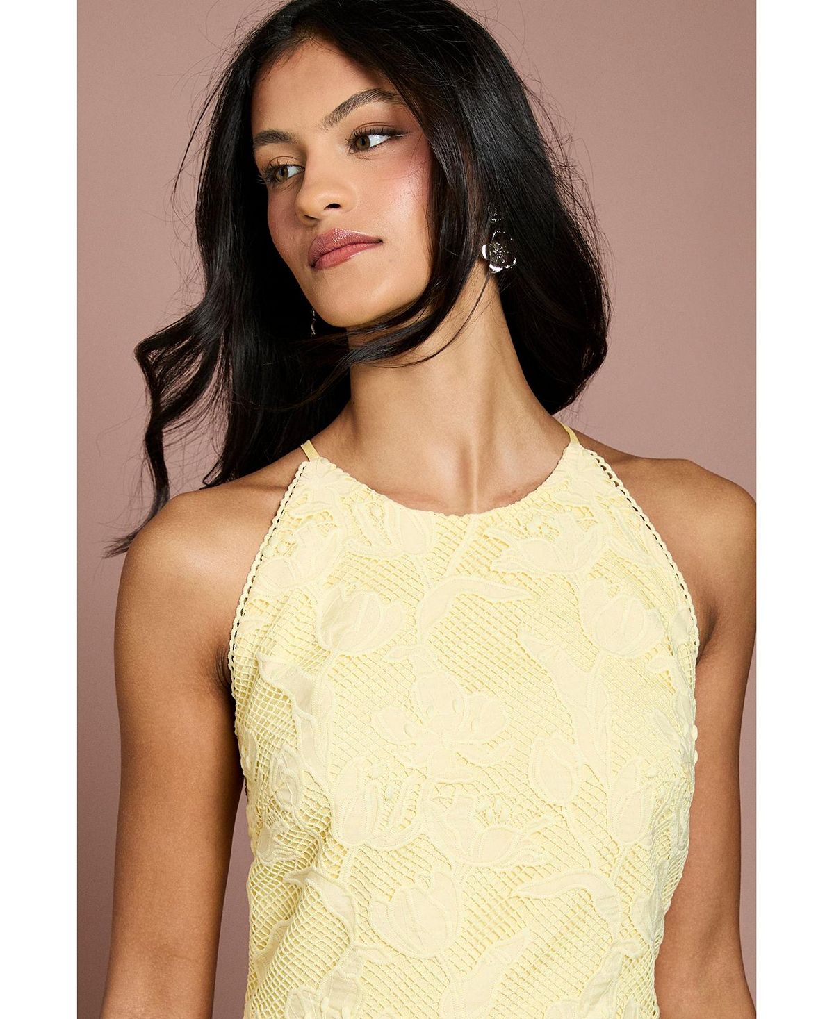 Coast Women's Halterneck Lace Midi Dress view 4 — MAYCSS fashion products
