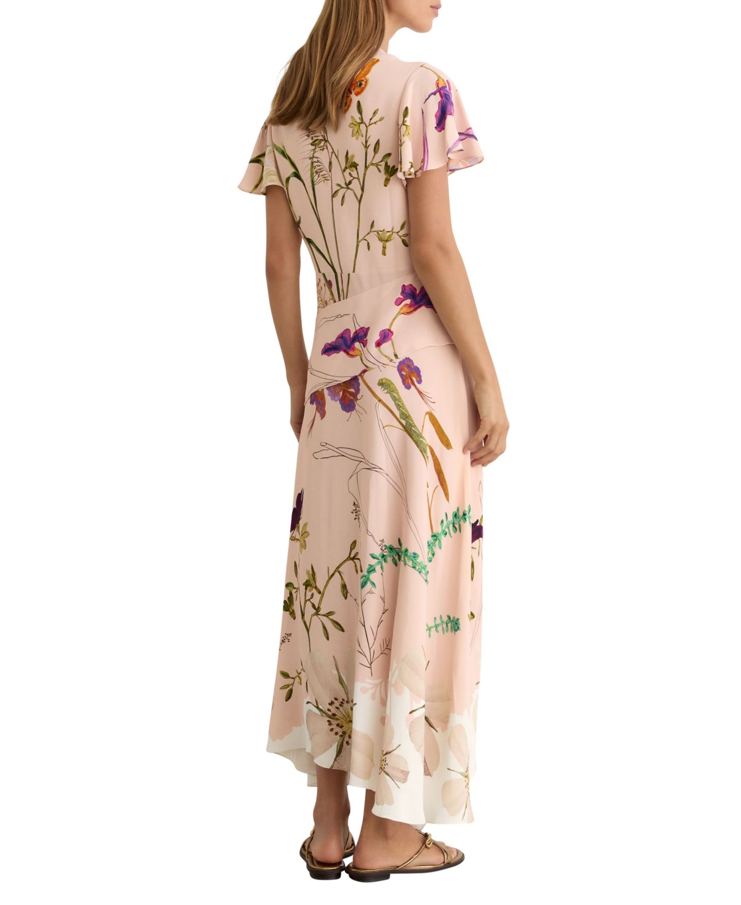 Женское платье REISS Verity Short Sleeve Floral Occasion Maxi — фото 5