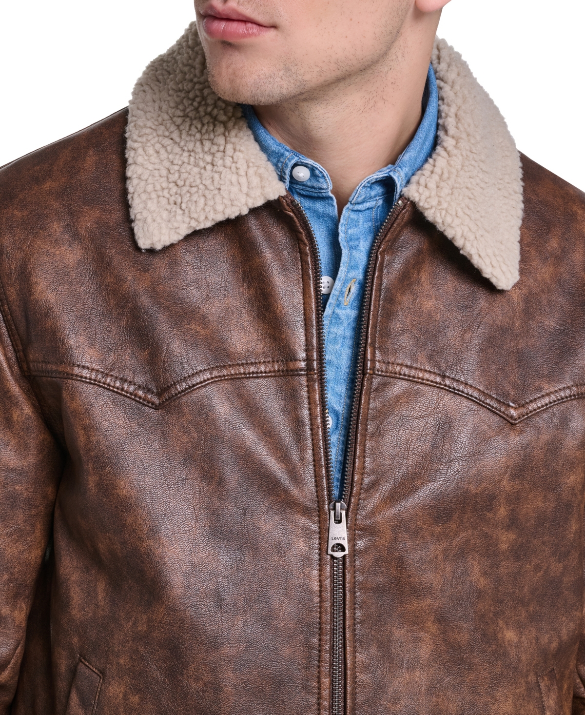Levi's Men's Sherpa Collar Rancher Jacket
