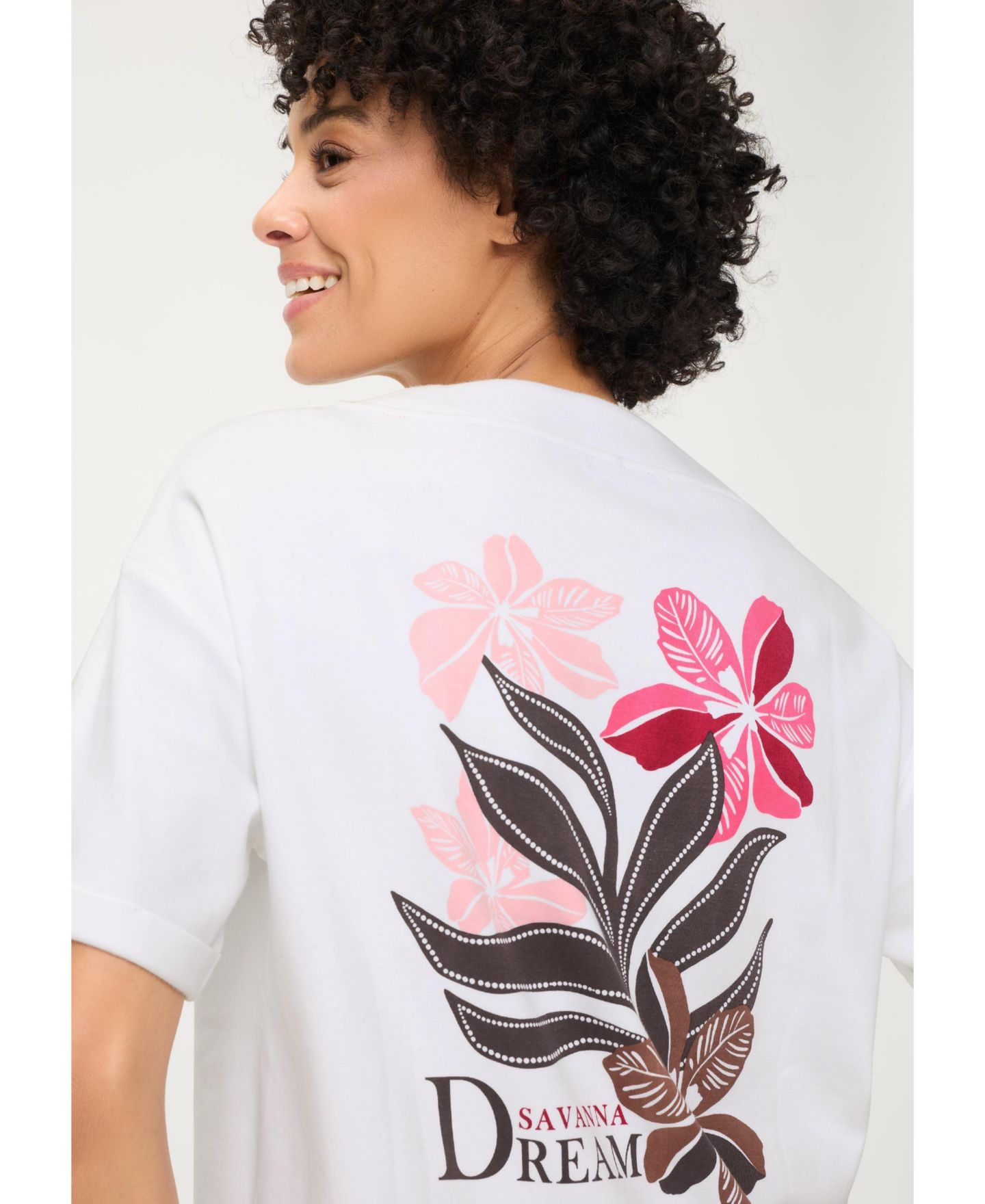 Женские толстовки Olsen Short Sleeve Jersey Sweatshirts, цвет: Белый — фото 5