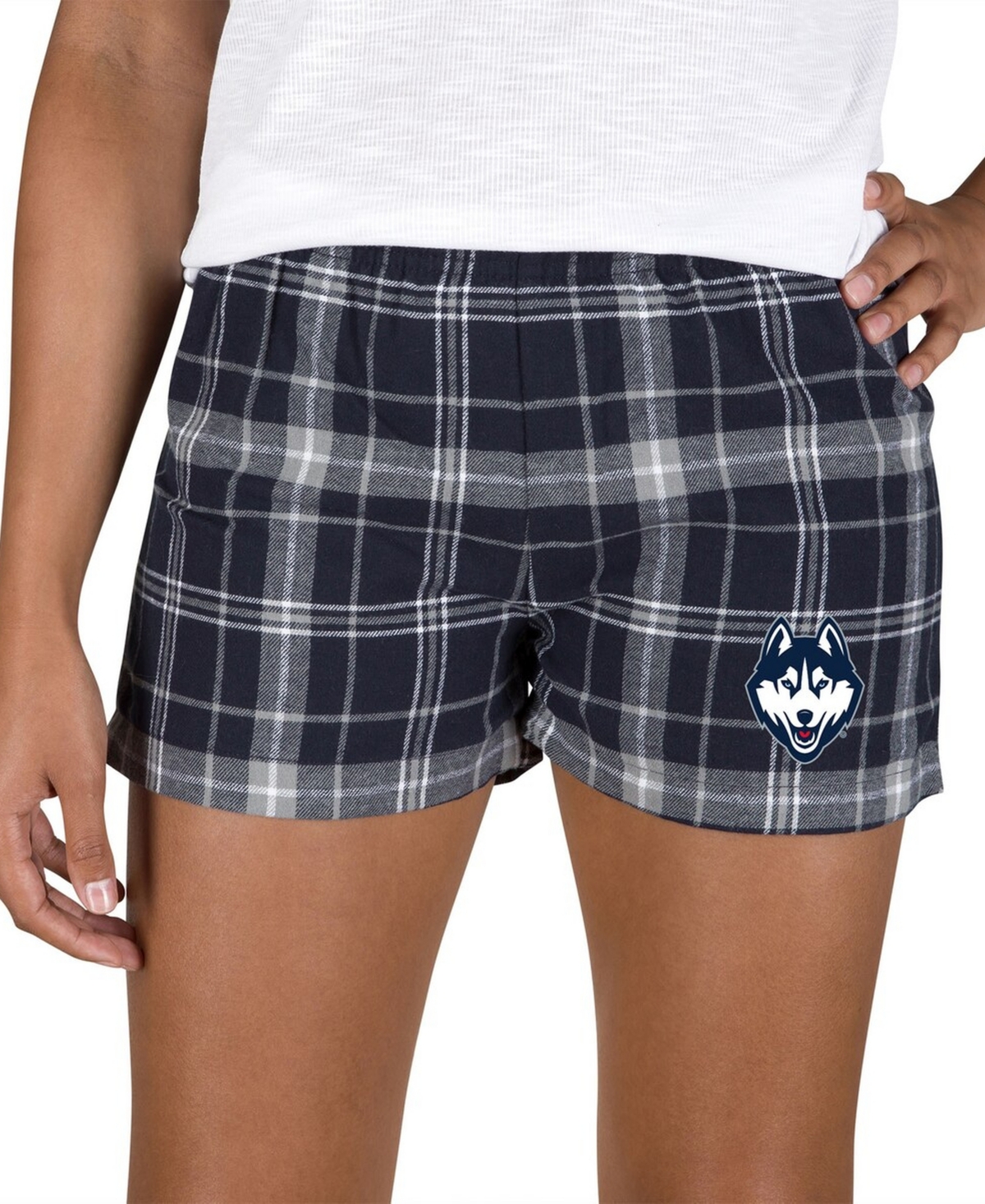Concepts Sport Women's Navy/Gray UConn Huskies Ultimate Flannel Shorts
