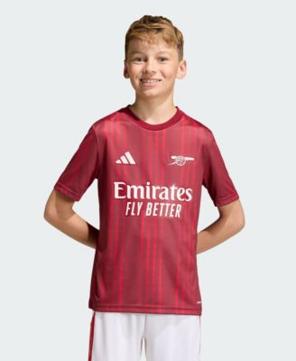 Big Boys and Girls Red Arsenal 2025/26 Pre-Match Training Jersey