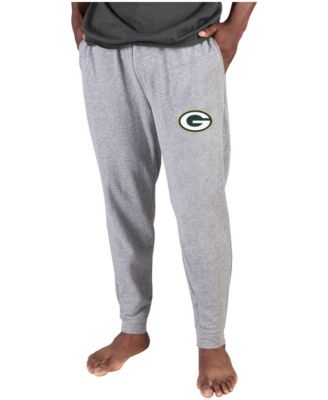 Men's Gray Green Bay Packers Lightweight Jogger Sleep Pants