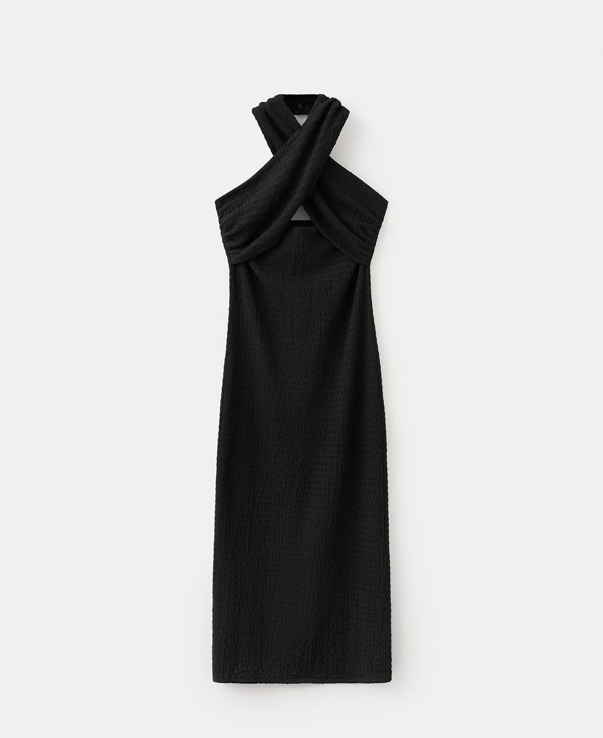 Mango Women's Slit Crossed Halter Dress view 1 — MAYCSS fashion products