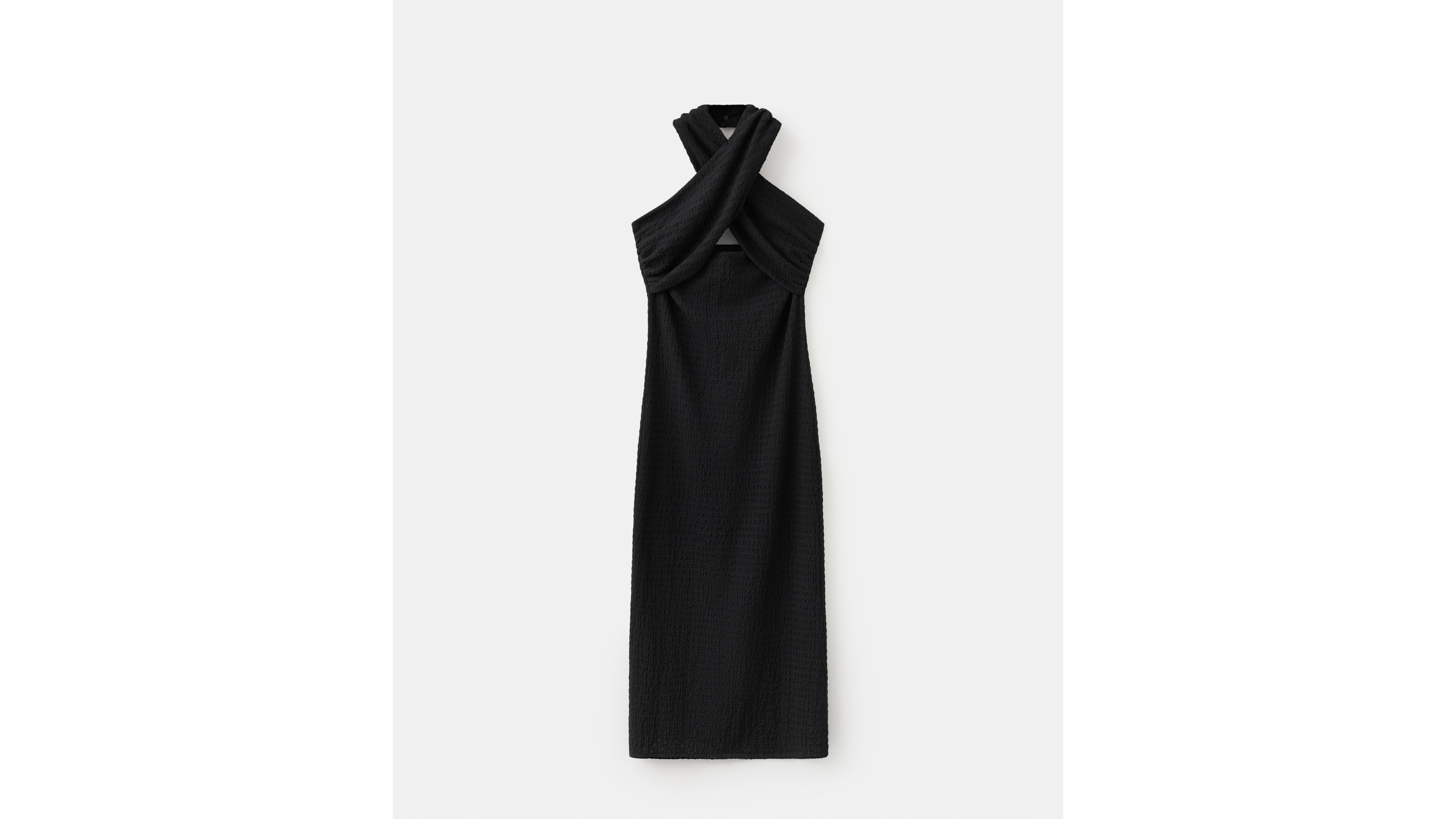 Mango Women's Slit Crossed Halter Dress