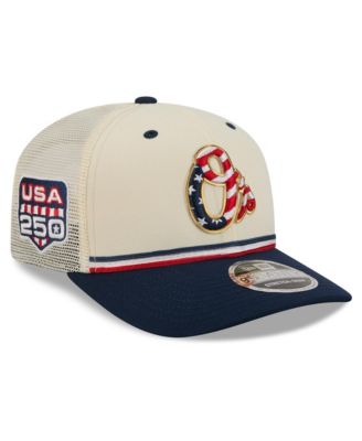 Men's Cream/Navy Baltimore Orioles USA 250 Fourth of July 9SEVENTY Adjustable Hat