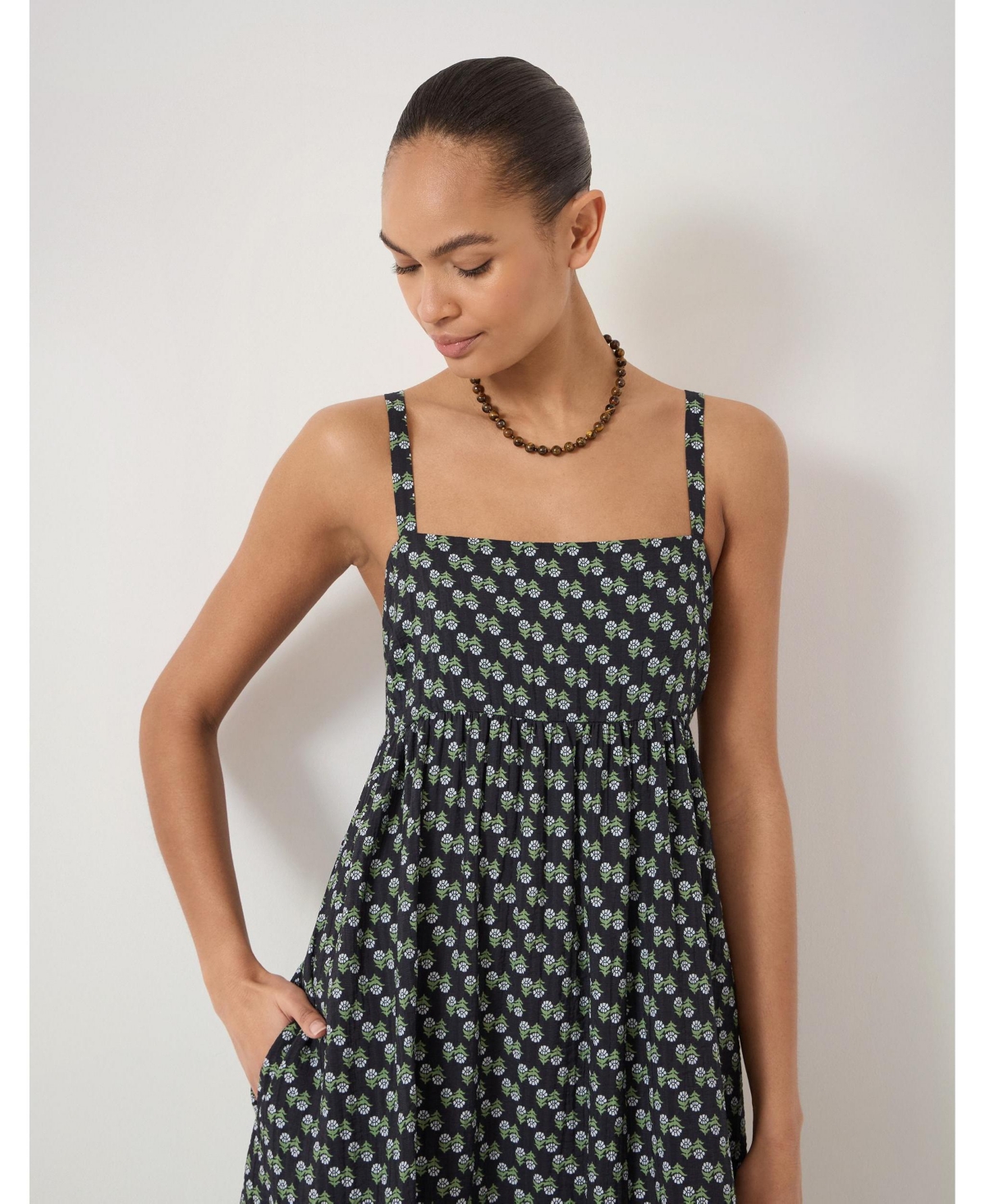 Hush Women's Nami Crinkle Gathered Maxi Dress