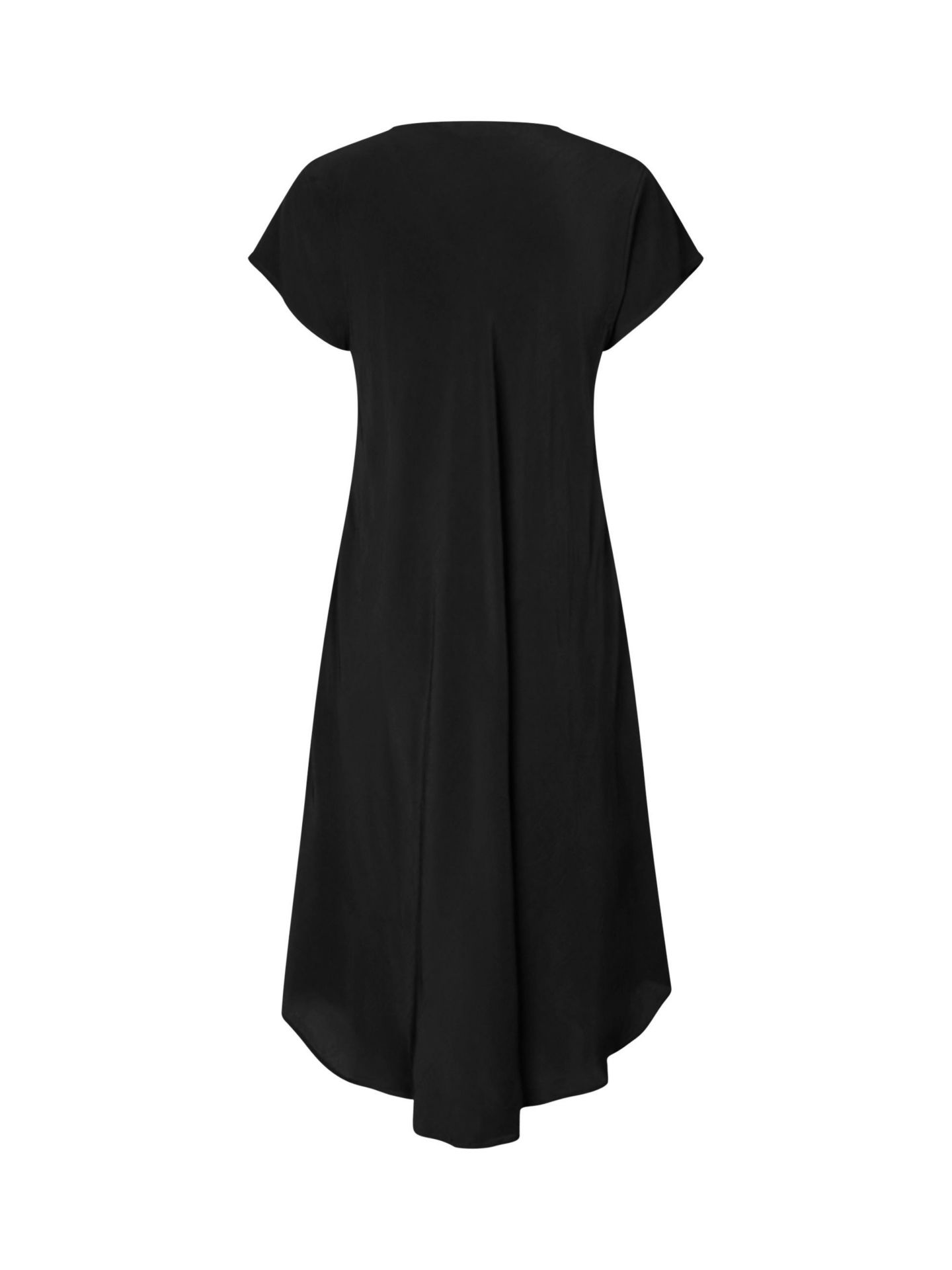 Женское платье Masai Copenhagen Manebili V-Neck Draped Midi, цвет: Чёрный — фото 4