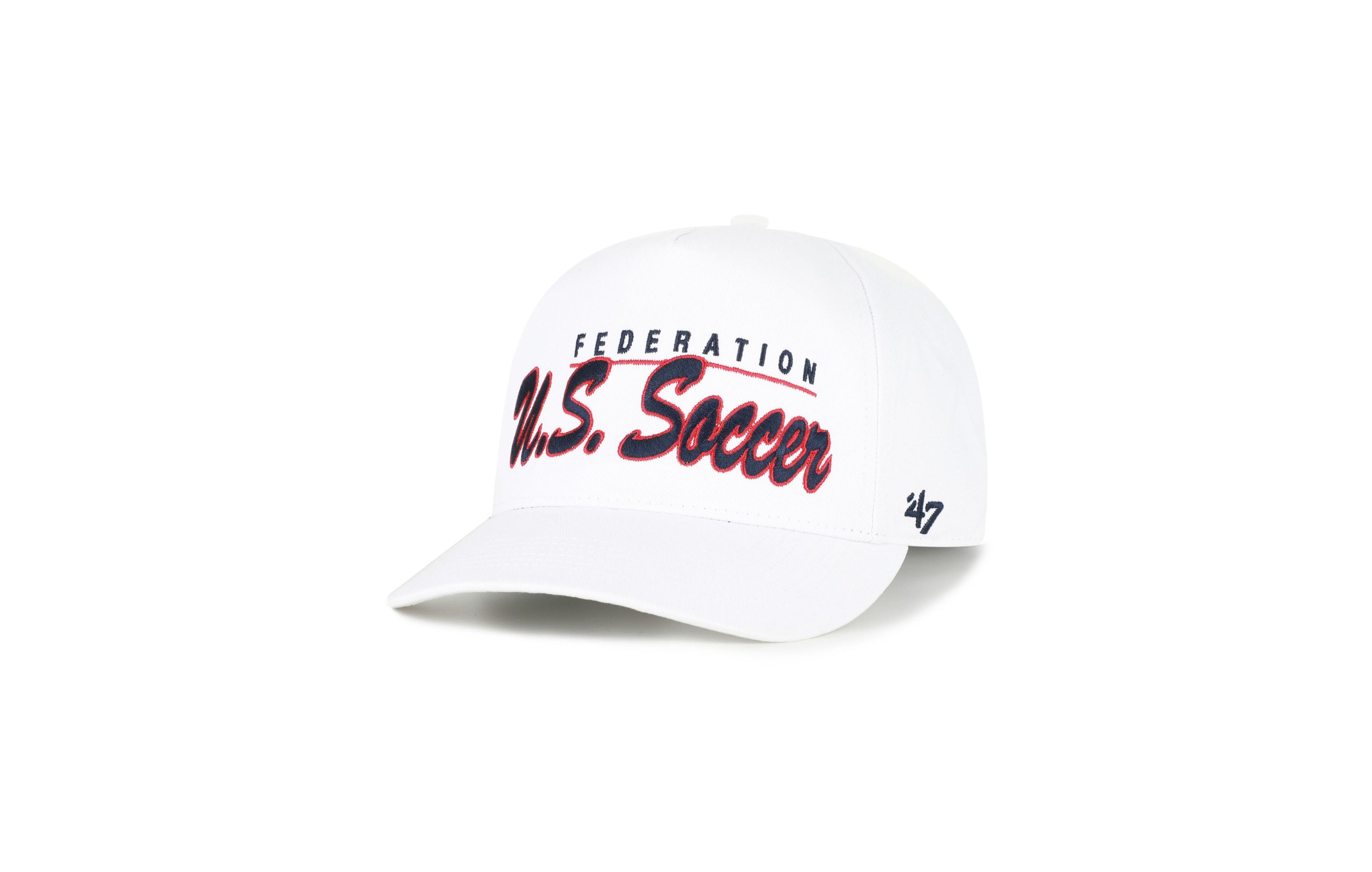 '47 Brand Men's White U.s. Soccer Brushmark Hitch Adjustable Hat