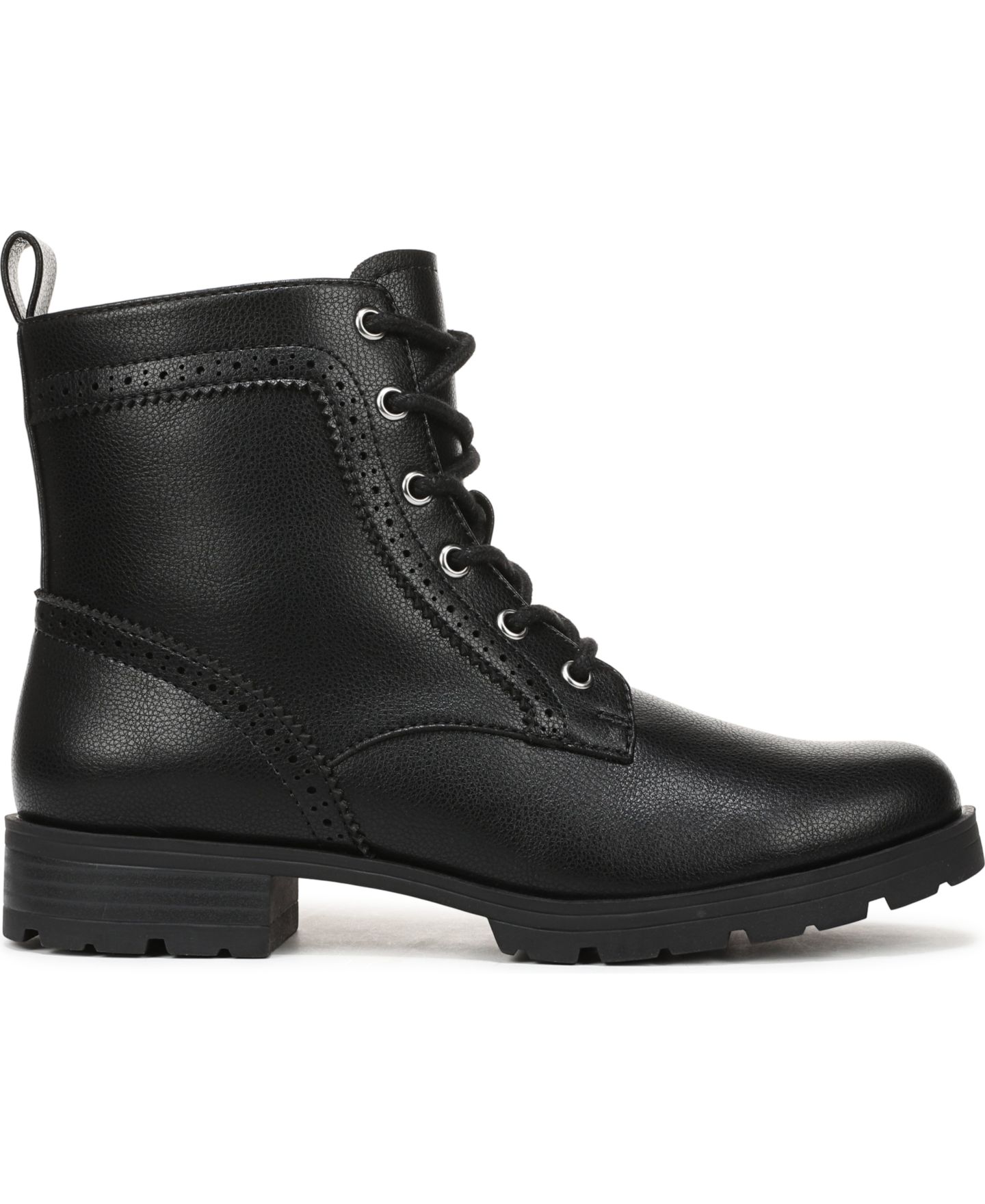 Женские ботинки LifeStride Lena Zip Lace-Up Booties, цвет: Чёрная искусственная кожа — фото 2