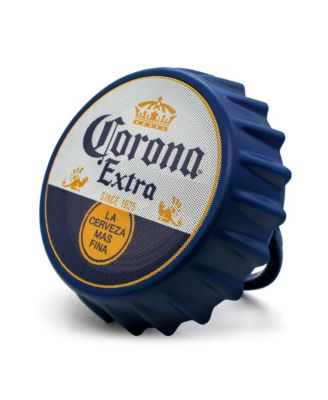 Bluetooth Bottle Cap Speaker with LED Lights, FM Radio, Kickstand, and Wall Mount