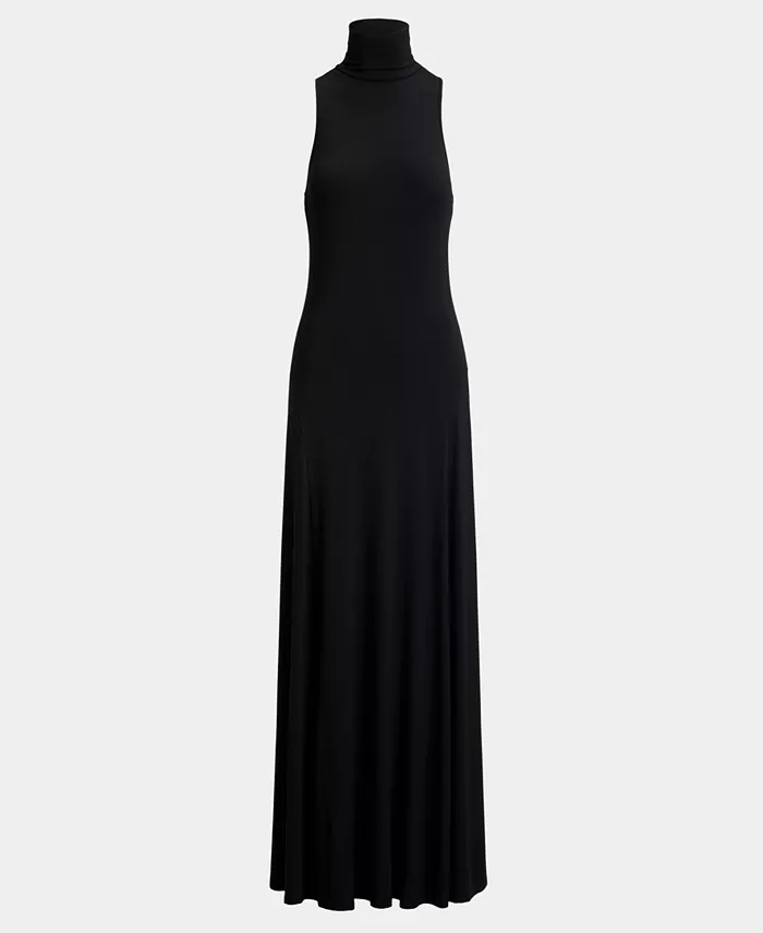 Women's Sleeveless Turtleneck Maxi Dress - thumbnail 5