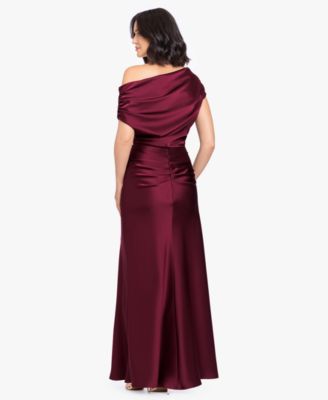 dresses in wine colour Wine Color Net Embroidered Anarkali Gown with Dupatta