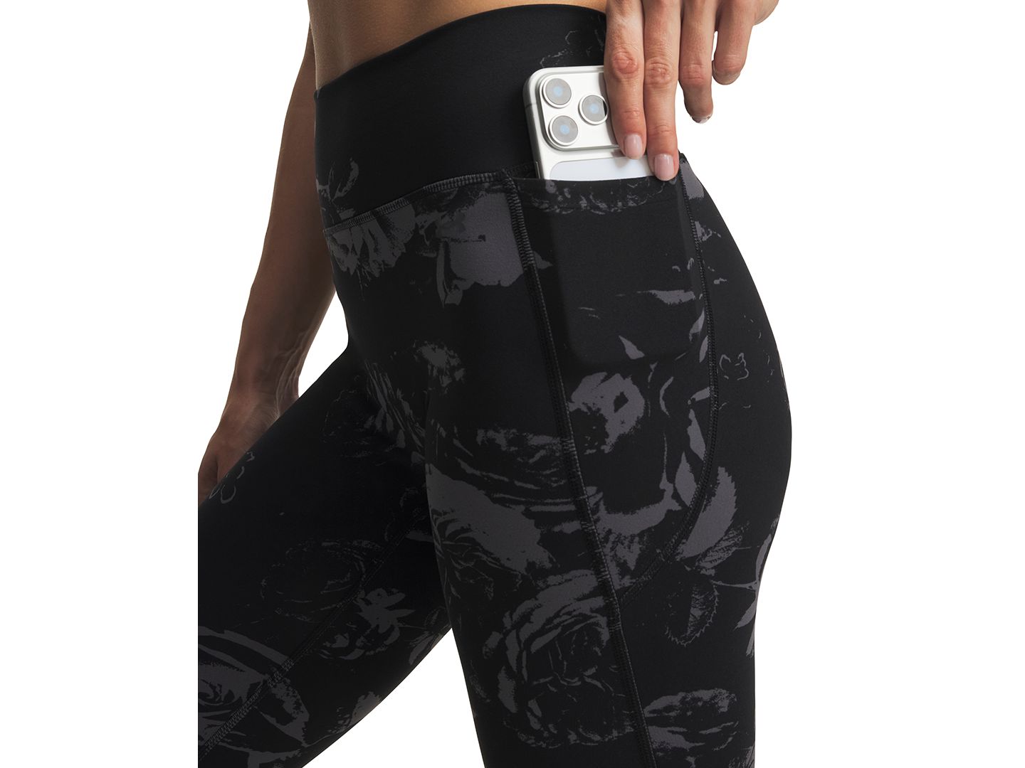 Женские брюки Under Armour Fitted Full-Length, цвет: Чёрный — фото 3