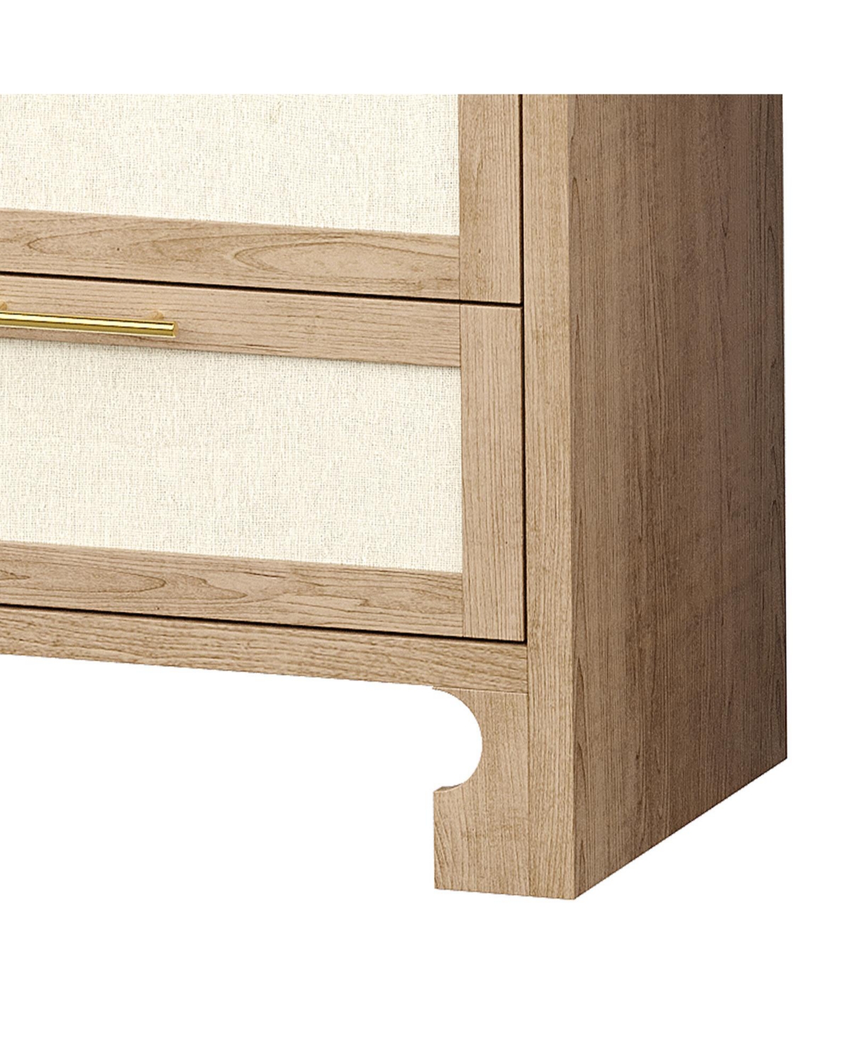 homfan 5 Drawers for Bedroom, 31.5 Inch Chest of Dressers, Farmhouse Burlap Tall Closet Dressers, Storage Tower for Bedroom Entryway Living Room