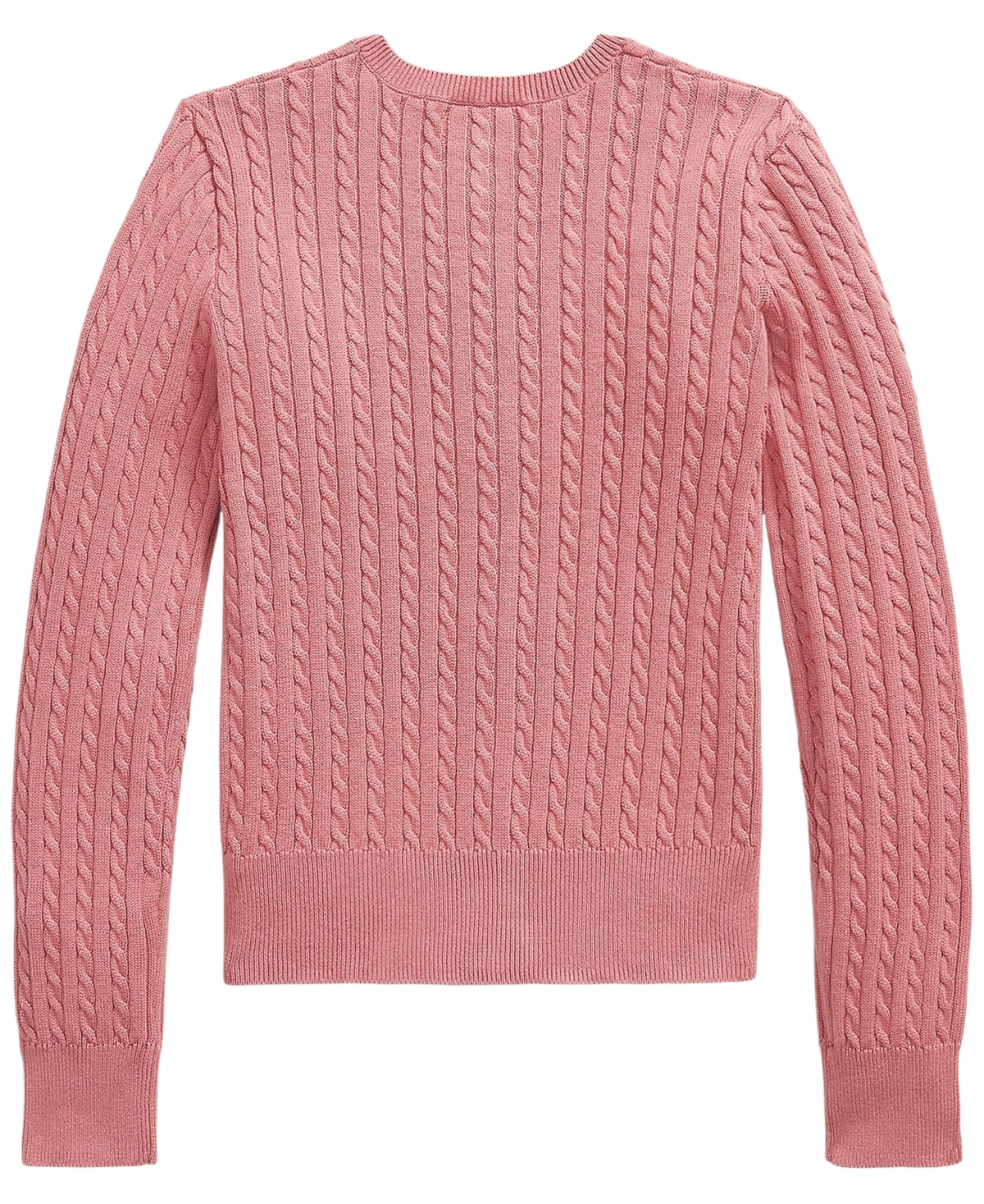 Polo Ralph Lauren Girls' 7-16 Mini-Cable Cotton Cardigan