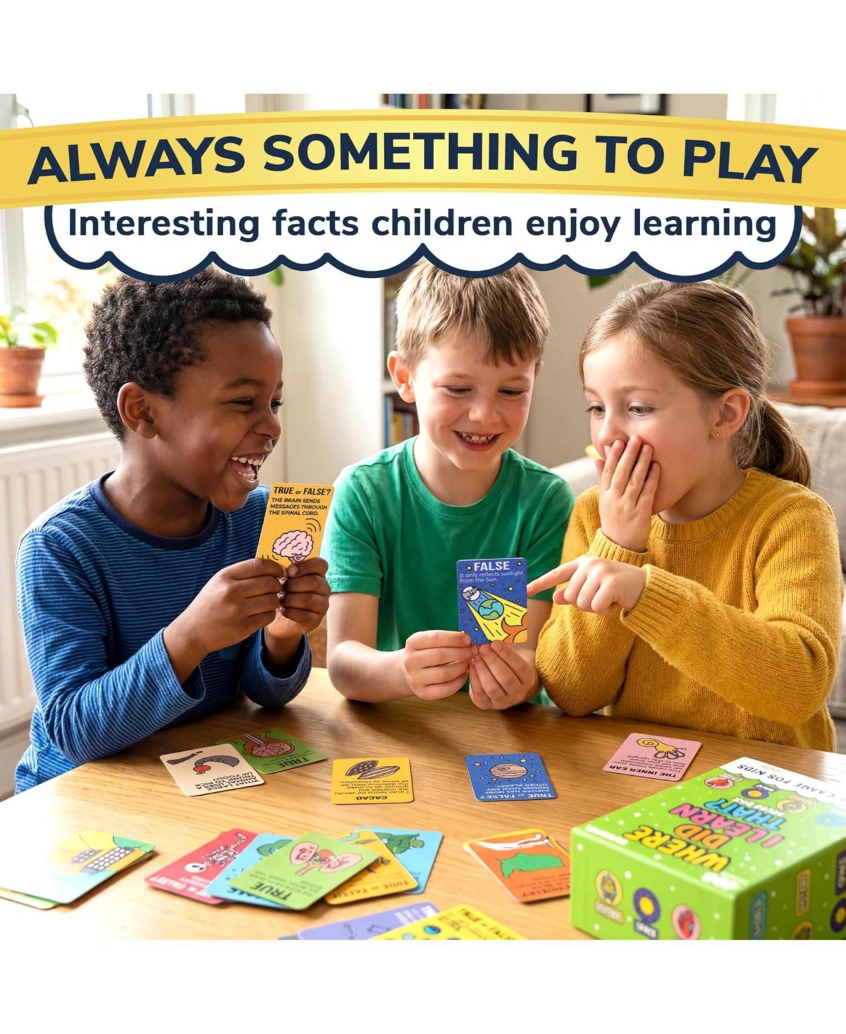 Quokka Trivia Games for Kids - Fun Card Game Family Night Educational Cards Kids, and Adults
