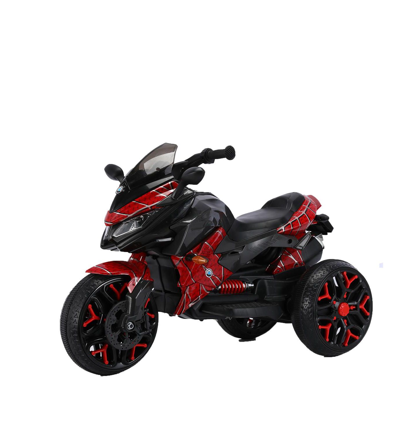 Детская игрушка YOBTOP 12V Manual Throttle Training Wheels LED Electric Motorcycle, 66 lbs Capacity, Ages 3-6, цвет: Красный — фото 6