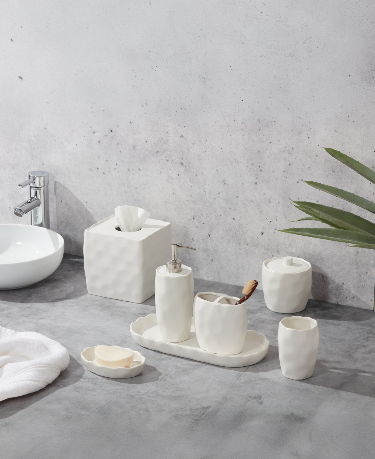 Roselli Trading Company French Impressions -Piece Bath Accessory Set