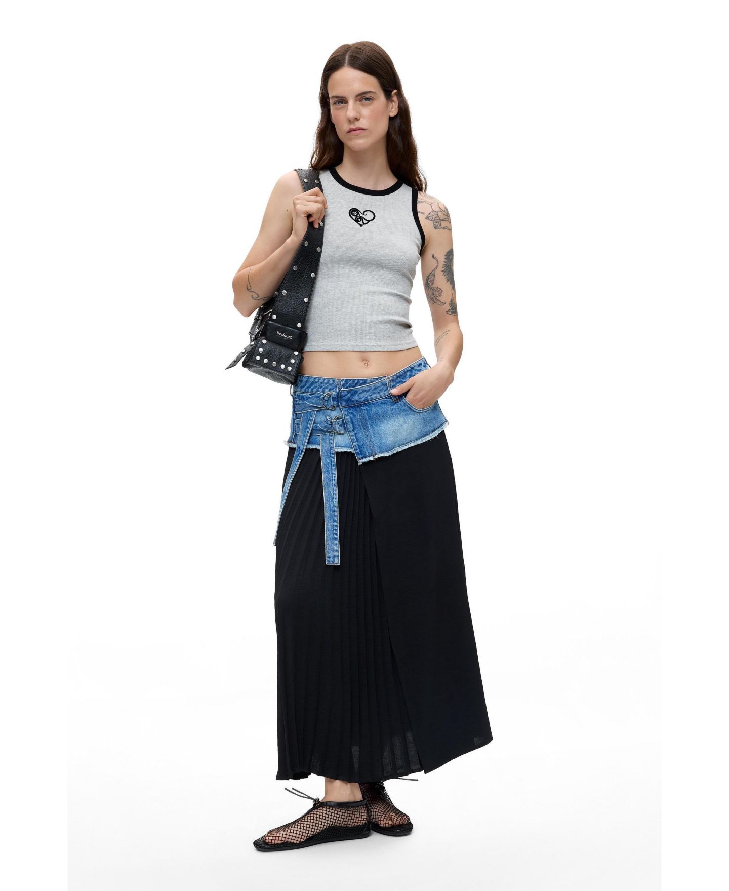 Женская футболка Desigual Sleeveless, цвет: Серый — фото 2