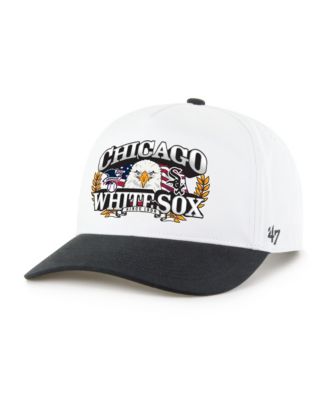Men's White/Black Chicago White Sox Americana Eagle Hitch Adjustable Hat
