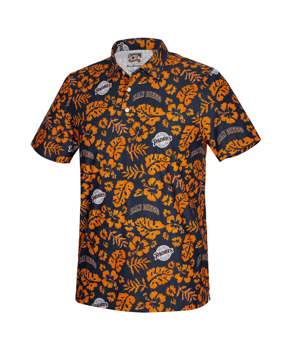 Reyn Spooner Men's Navy San Diego Padres Cooperstown Pua Performance Polo Shirt