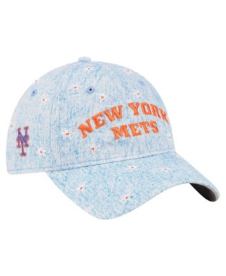 Women's Light Blue New York Mets Daisy All Over 9TWENTY Adjustable Hat