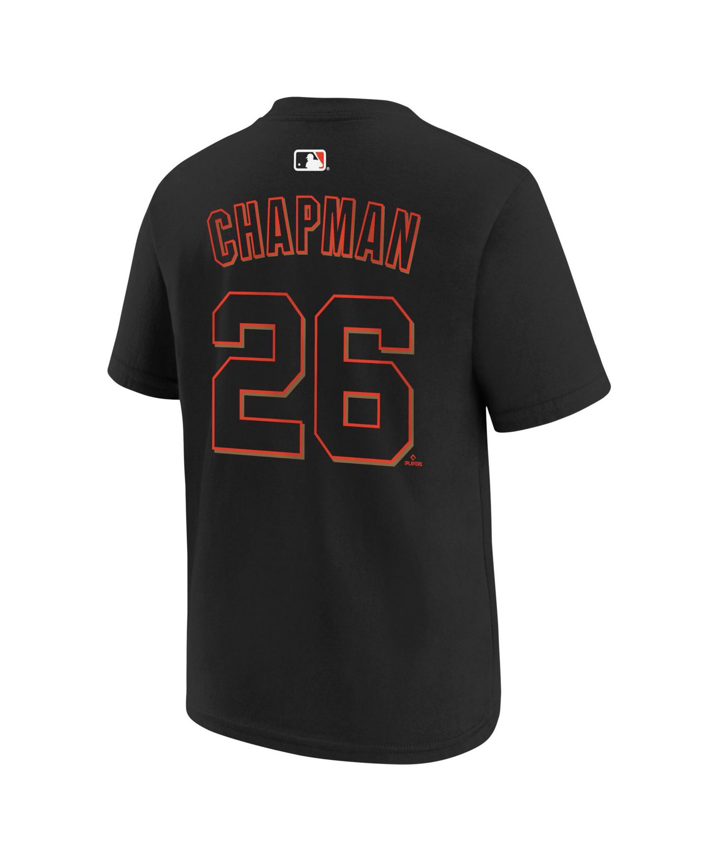Детская футболка Nike Matt Chapman Black San Francisco Giants Name & Number — фото 2