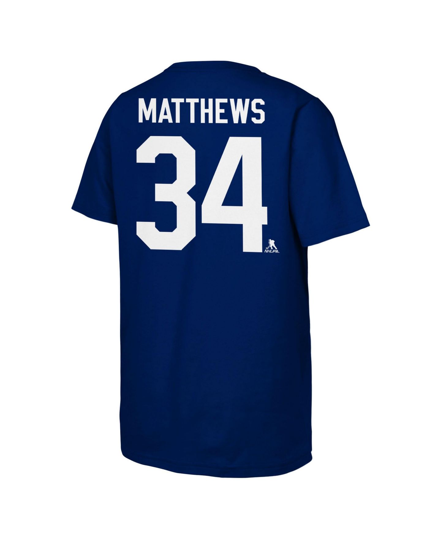 Детская футболка Outerstuff Auston Matthews Blue Toronto Maple Leaf's Player Name & Number — фото 2