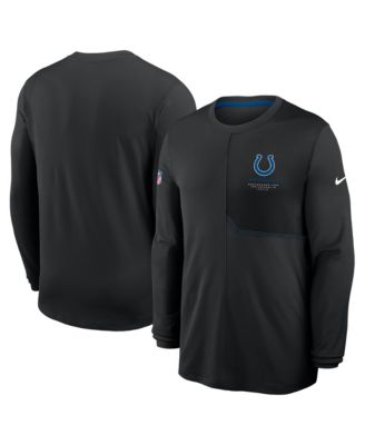 Men's Black Indianapolis Colts Sideline Coaches UV Dri-FIT Long Sleeve Shirt