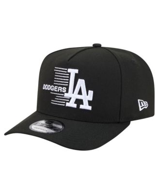 Men's Black Los Angeles Dodgers Motion A-Frame 9FIFTY Snapback Hat