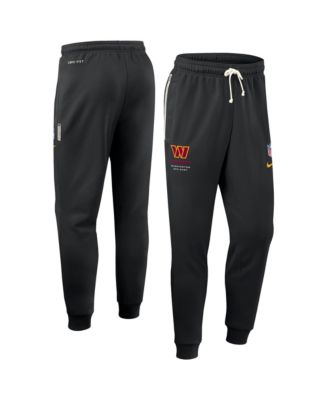 Men's Black Washington Commanders Sideline Standard Issue Dri-FIT Taper Pants