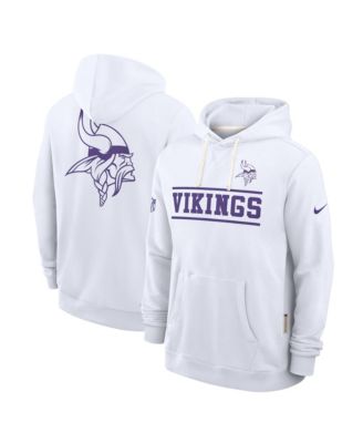 Men's White Minnesota Vikings Alt Sideline Standard Issue Dri-FIT Hoodie