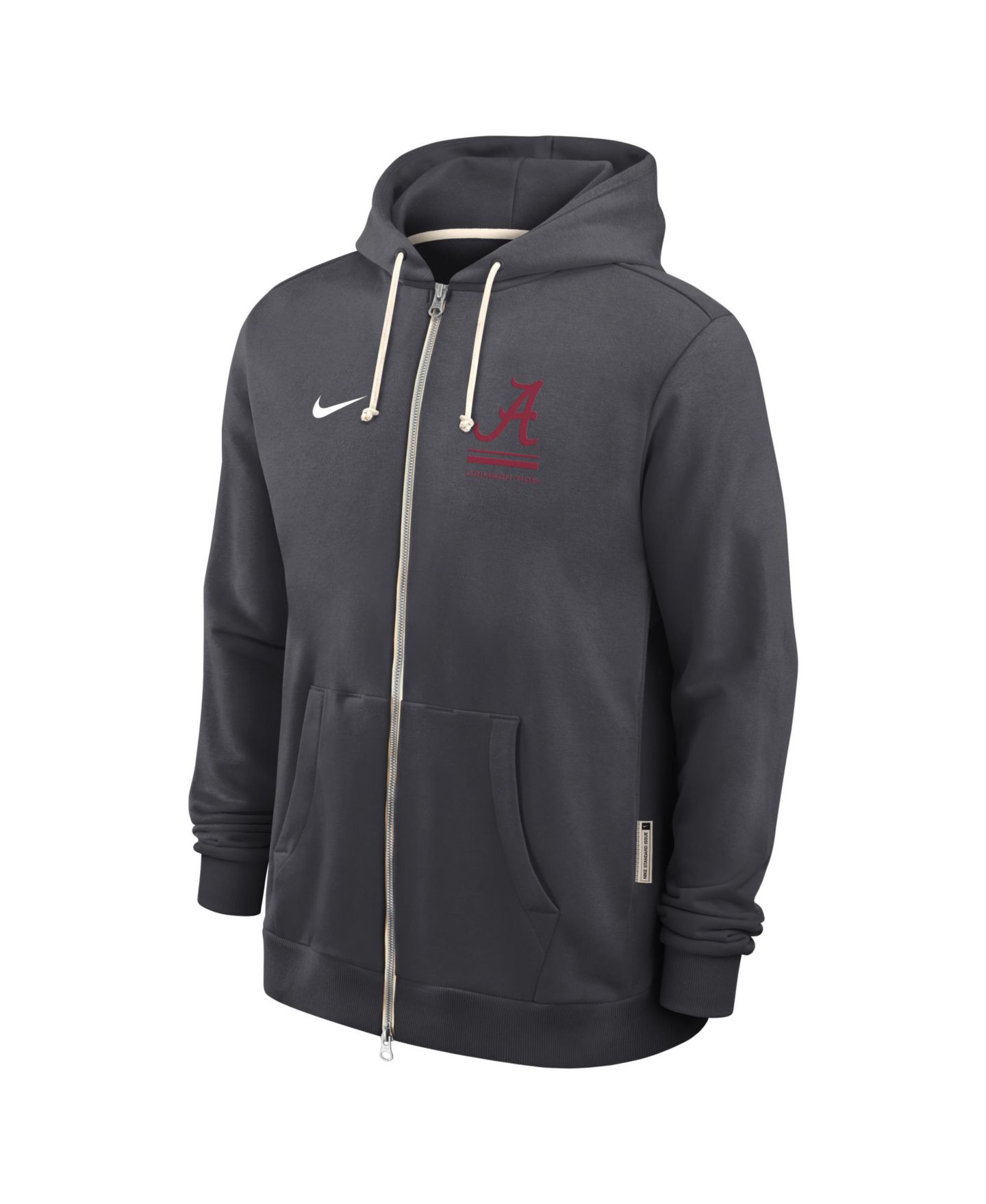 Мужское худи Nike Alabama Crimson Tide 2026 Sideline Standard Issue Dri-FIT, Anthracite — фото 2
