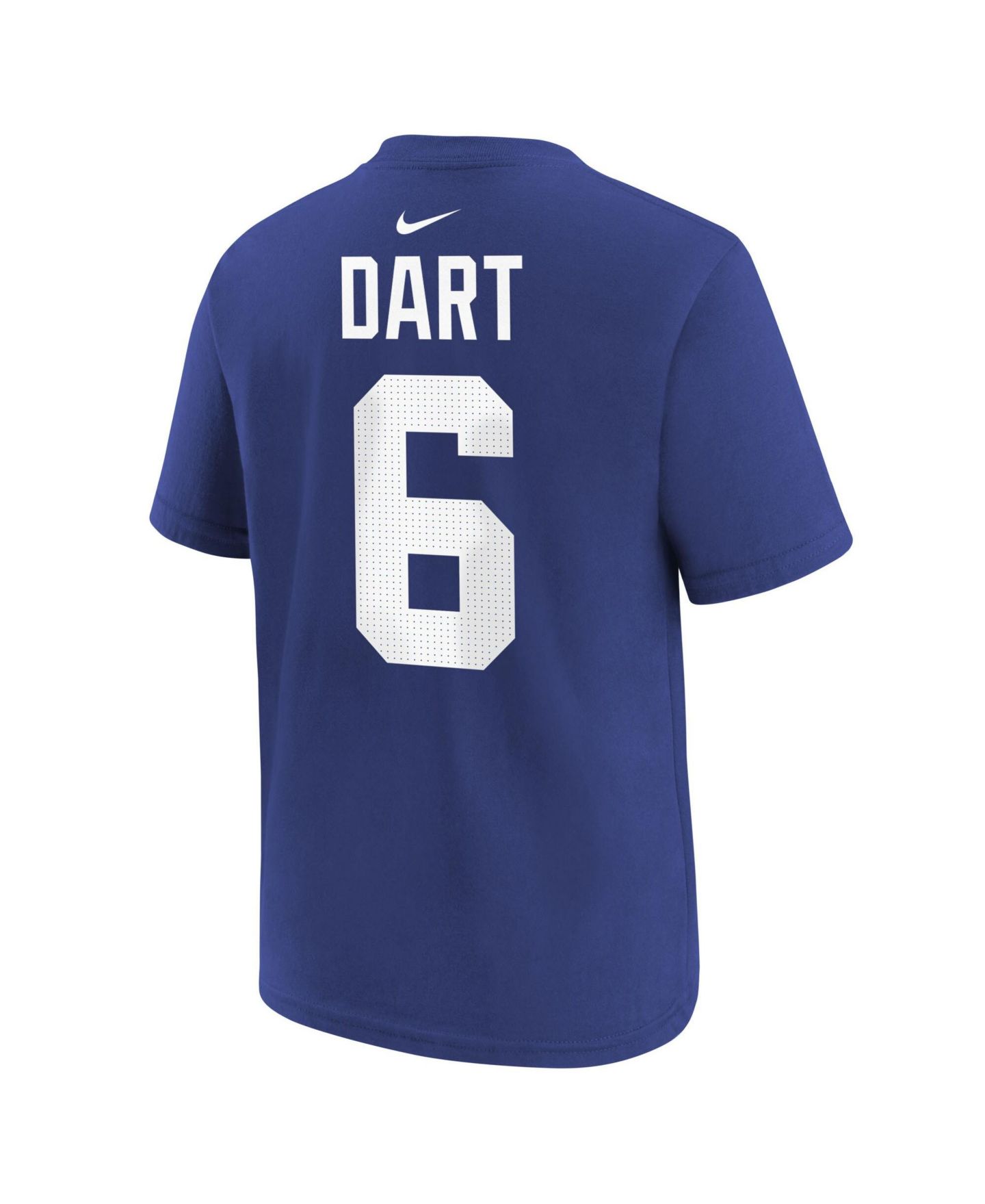 Детская футболка Nike Jaxson Dart Royal New York Giants Name & Number — фото 3