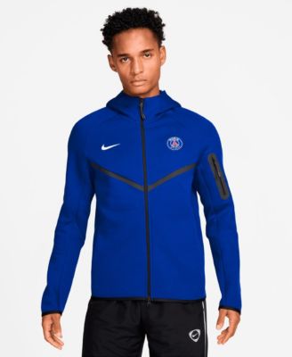 Men's Royal Paris Saint-Germain Tech Fleece Windrunner Raglan Full-Zip Hoodie