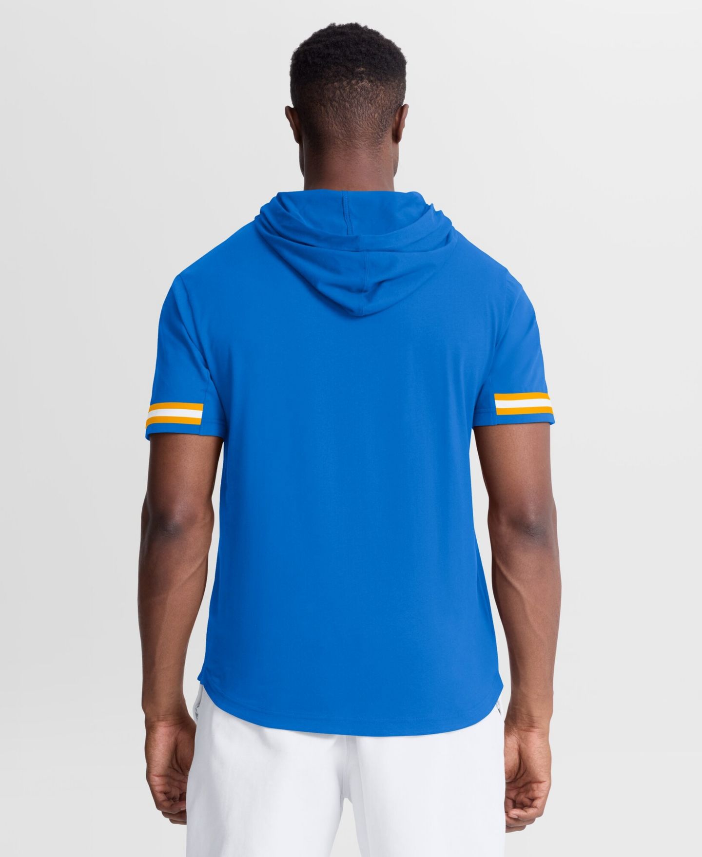 Мужская футболка Fanatics Powder Blue Los Angeles Chargers Optimal Play Short Sleeve Hooded — фото 4