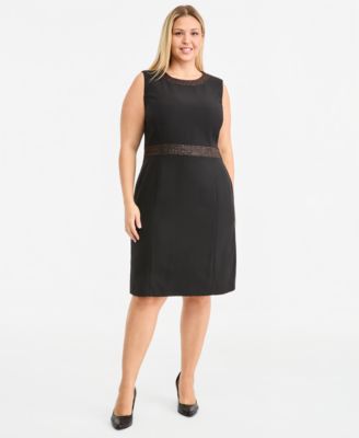 Plus Size Sleeveless Sheath Dress