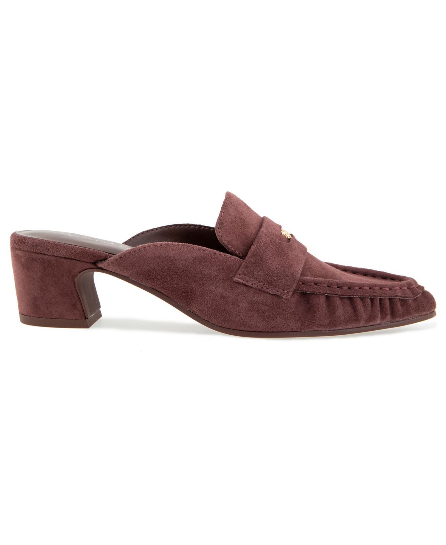 Женские сабо Splendid Lotus Heeled Penny Loafer Mule, цвет: Пепельный винный — фото 2
