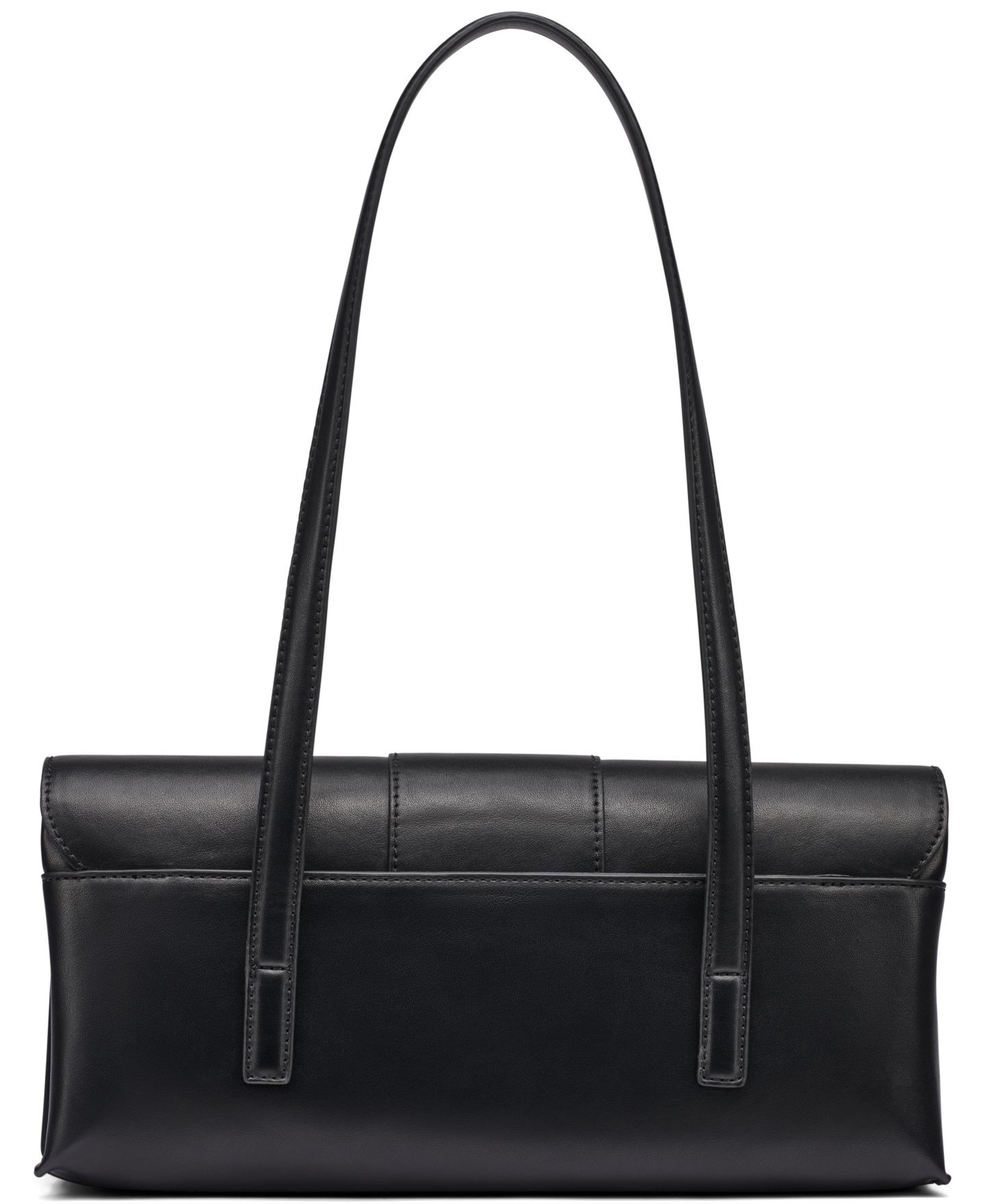 Женская сумка Calvin Klein Saige Medium Shoulder Handbag, цвет: Чёрный / Серебряный — фото 3
