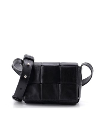 Candy Cassette Crossbody Bag Maxi Intrecciato Leather