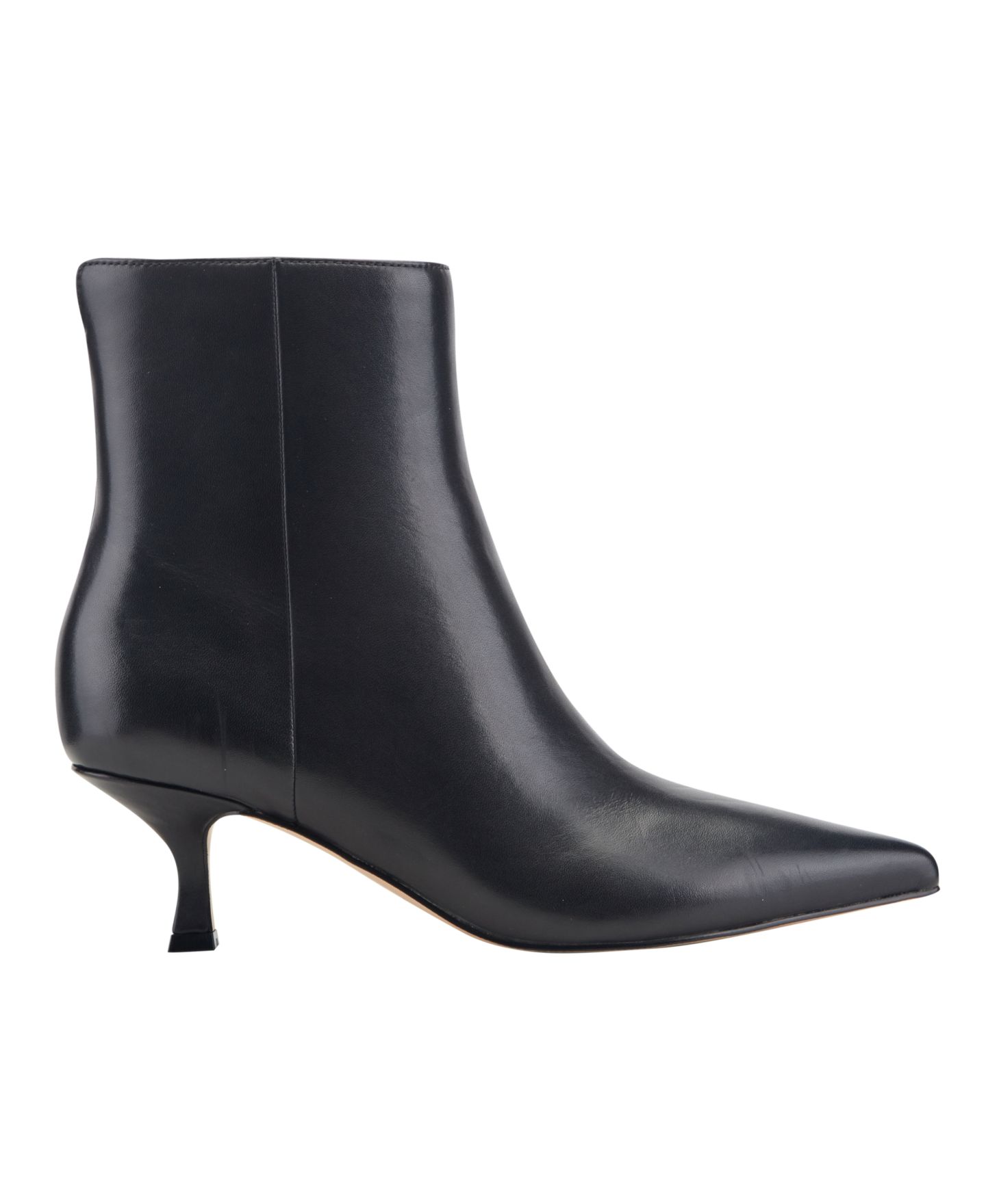 Женские ботинки Marc Fisher LTD Francy Leather Ankle Dress Booties, цвет: Чёрный кожаный — фото 2